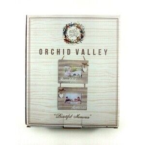Orchid Valley Rustic Shabby Chic Double Hanging Picture Frames